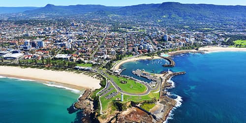 Wollongong from the air