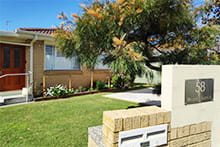 Warilla Sands apartments from the front